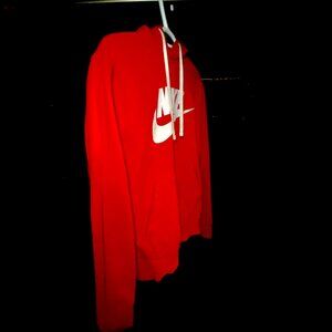 Red nike hoodie
